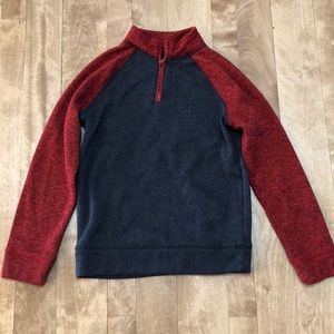 Boys 1/4 zip pullover sweatshirt size 10